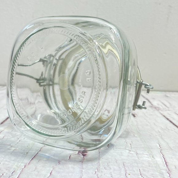 Glass Storage with Rubber Seal Stylish Retro Kitchen Decor Cannisters Craft Stor - Picture 4 of 10